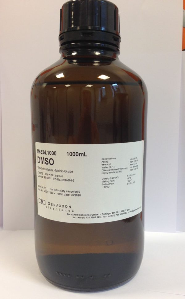 Genaxxon DMSO molecular biology grade 500 mL bottle