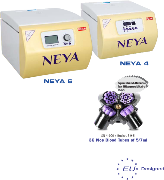 NEYA 4-REMI NEYA 4 Bench-Top Centrifuge – 6000 rpm, 400 mL in Nepal