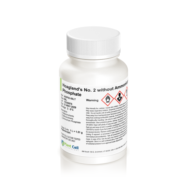 PCT Hoagland's No. 2 Basal Salt Mixture - Modification 2 — HOP02 HOP02 in Nepal