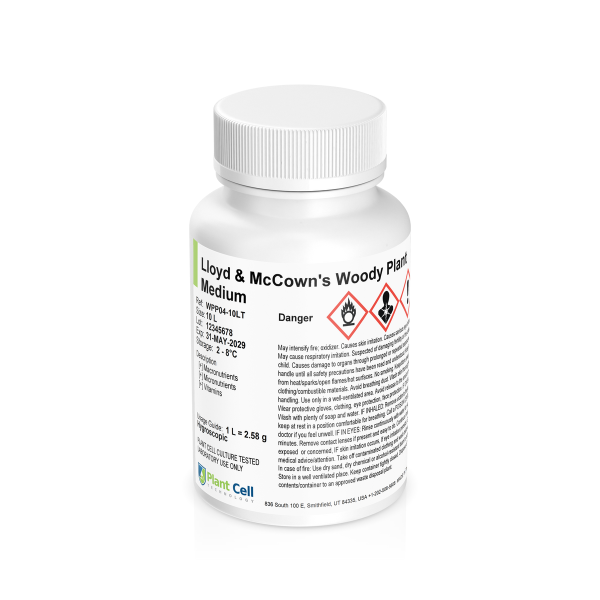 PCT Lloyd & McCown's Woody Plant Basal Medium (WPM) - Modification 4 — WPP04 WPP04 in Nepal